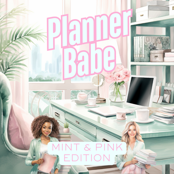 Planner Babe Sticker Pack: Mint & Pink Edition