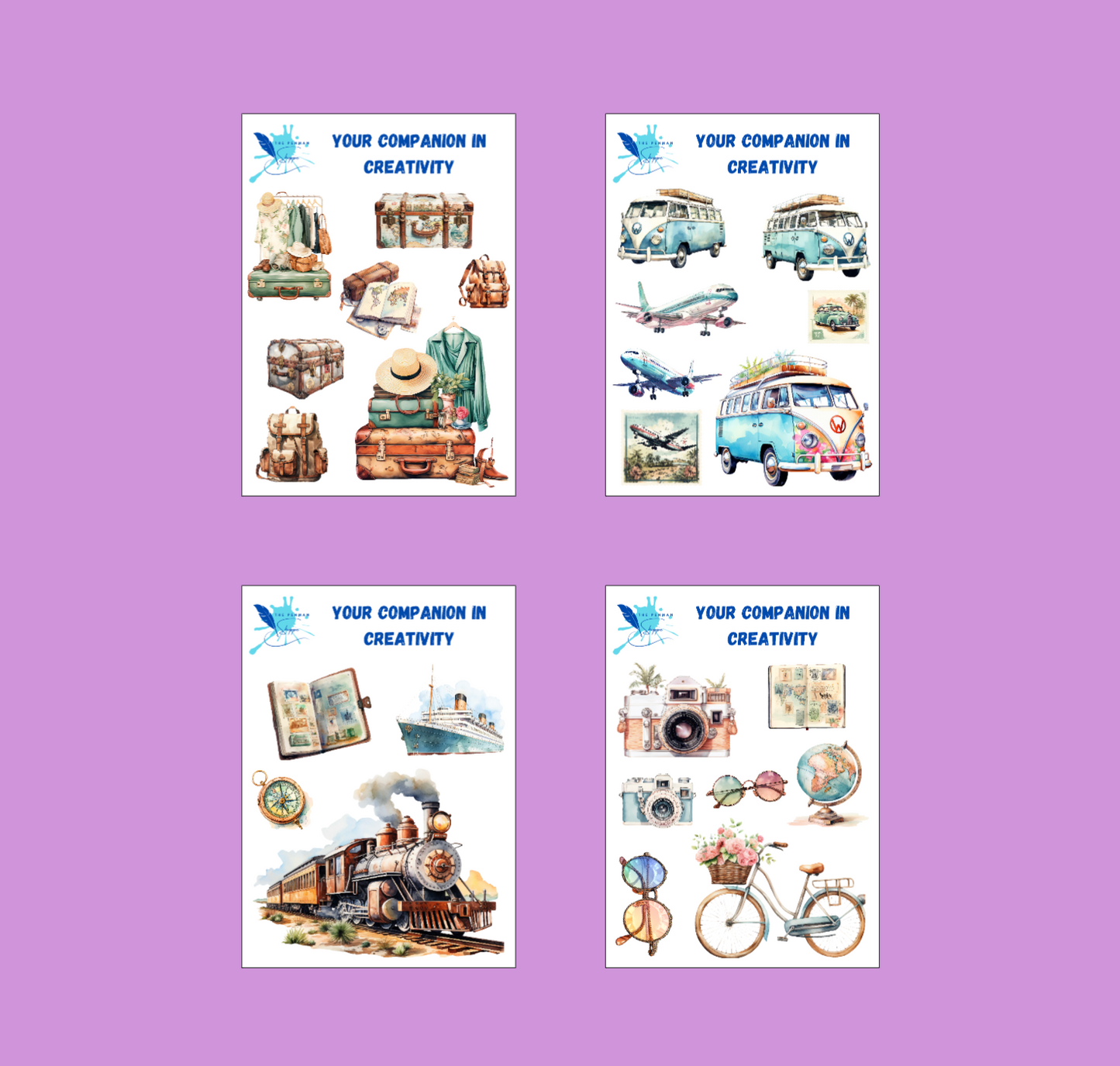 Vintage Voyage: Spring Edition Sticker Pack