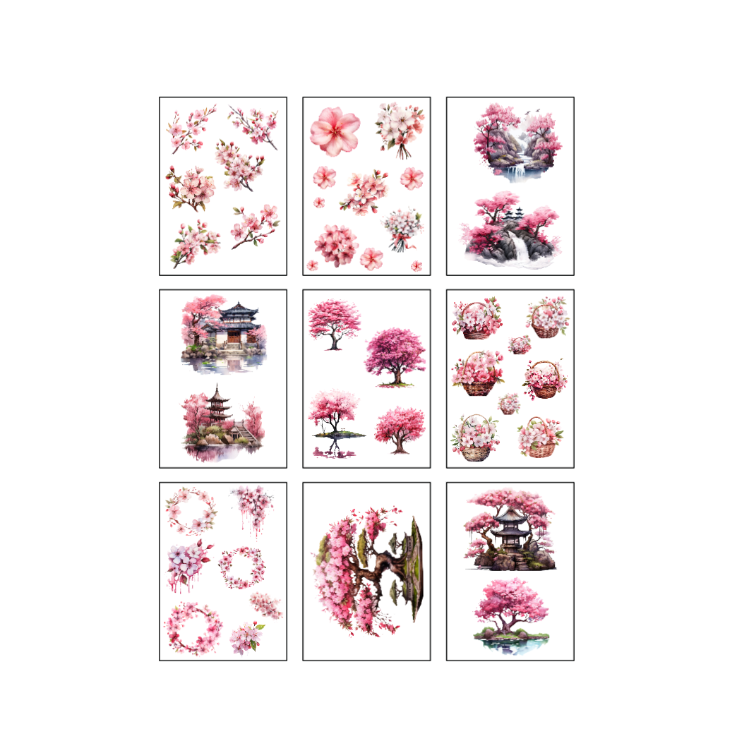 Cherry Blossom Scrapbook Kit