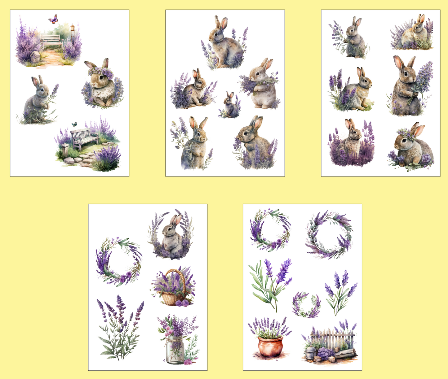 Bunnies & Bloom Sticker Pack