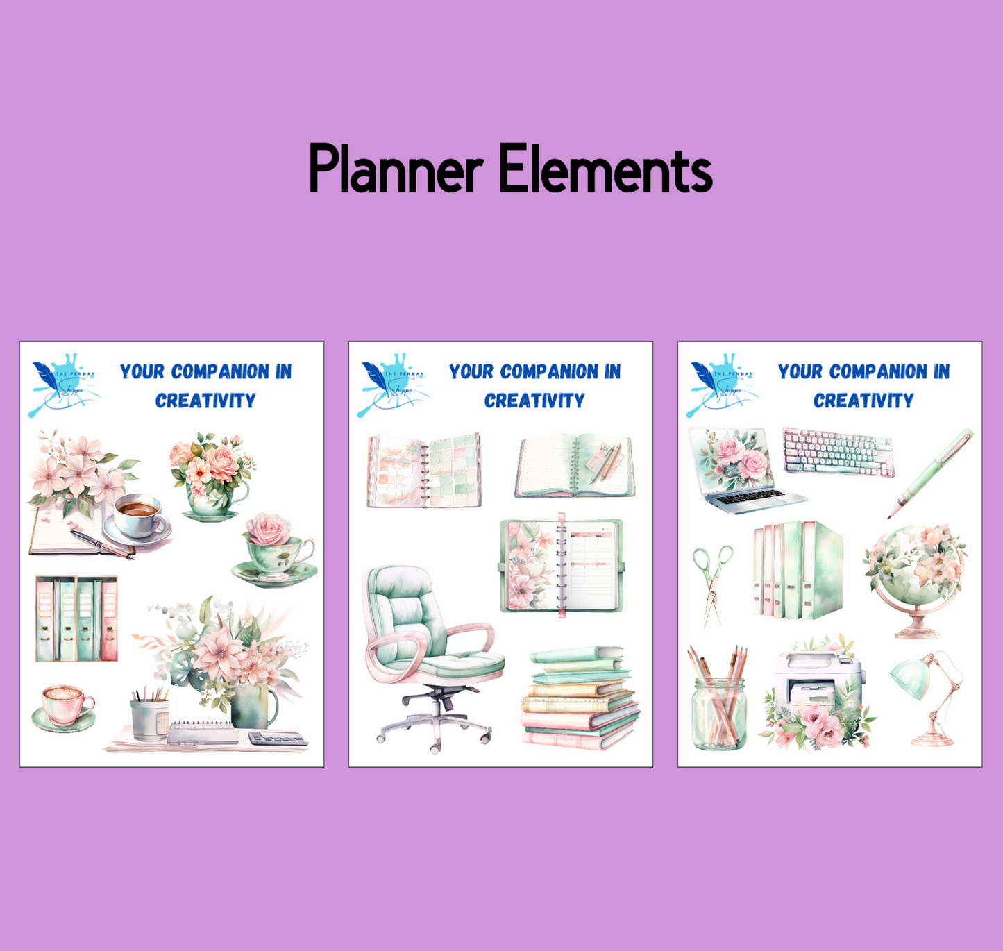 Planner Babe Sticker Pack: Mint & Pink Edition