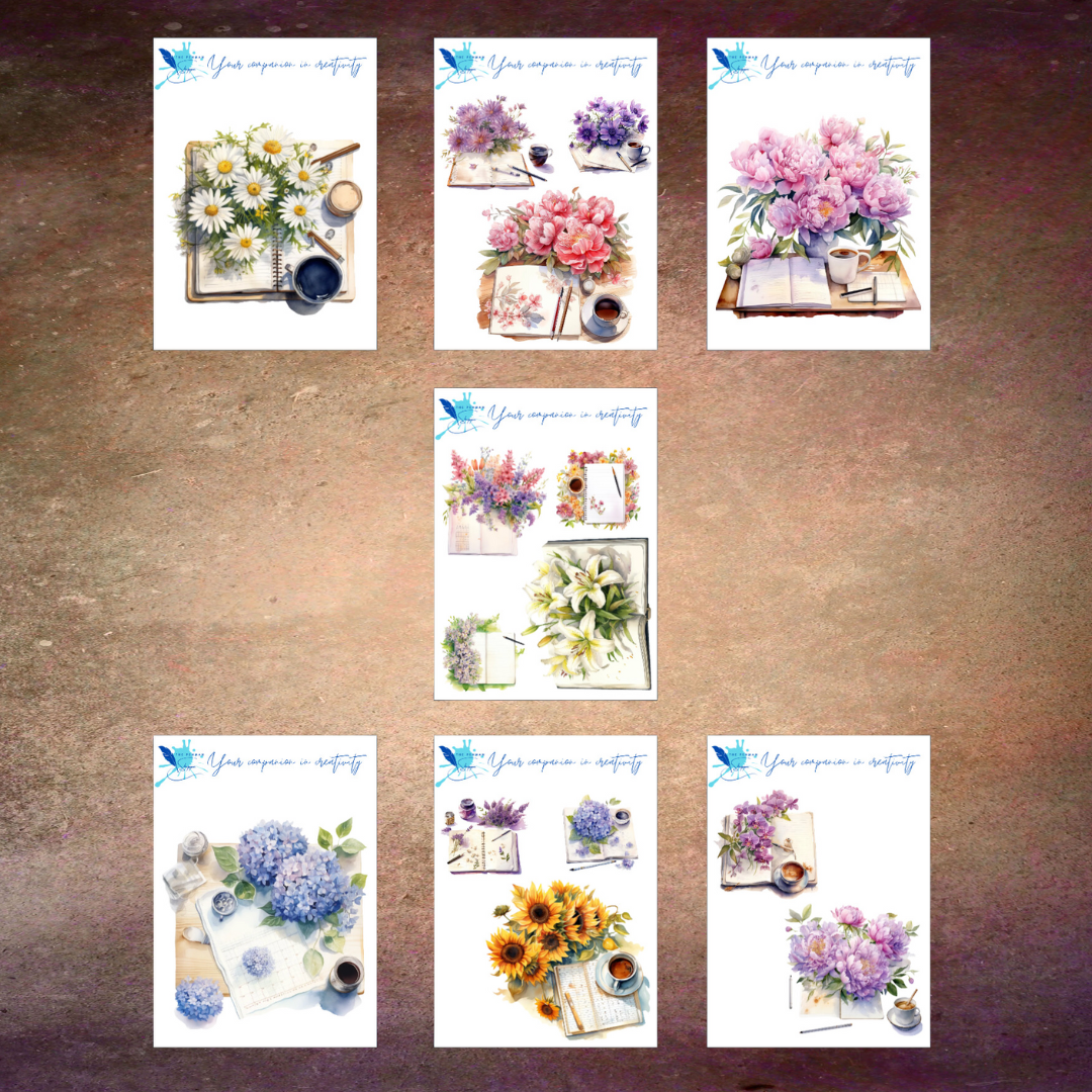 Just Planners & Tings: Floral Edition Sticker Pack